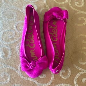 Sam Edelman Pink Suede Ballet Flats size 8